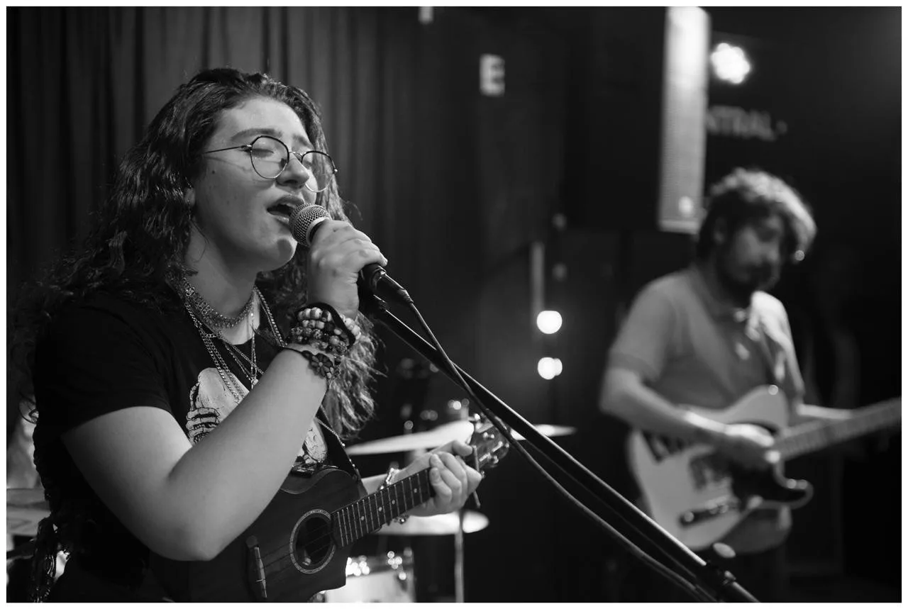 Celeste Salloum en el estudio