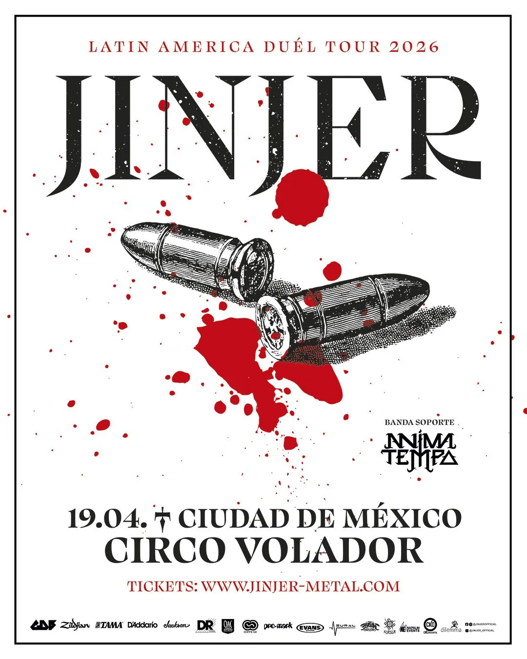 Jinjer y Anima Tempo en CDMX