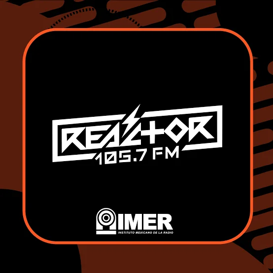 Logo de Reactor 105.7 FM del IMER