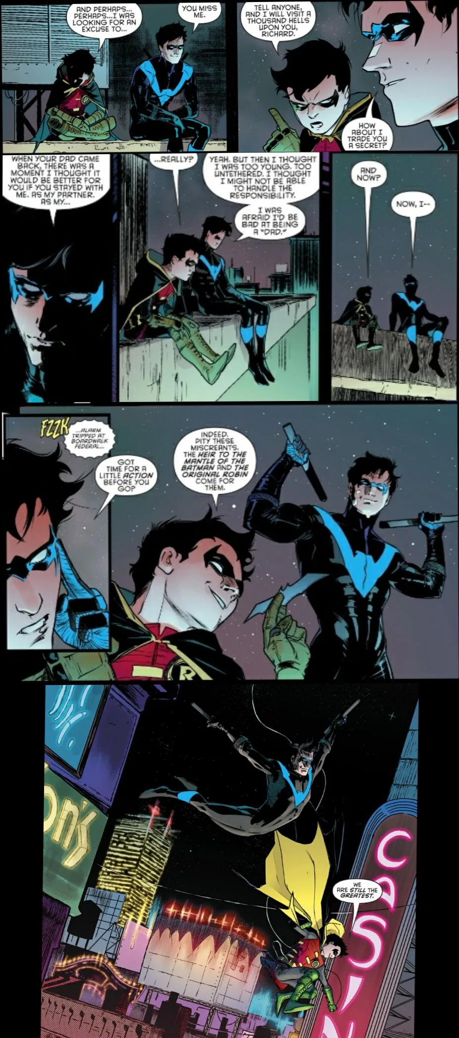 Damian Wayne y Dick Grayson Batman y Robin