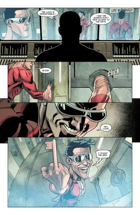 Plastic Man inmune a telépatas